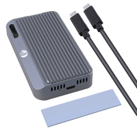 Carcasa VCOM Thunderbolt 5 para SSD M.2 NVME de 80 Gbps con Ventilador de Refrigeración Activo para Creadores de Video, Estación de Trabajo Móvil con IA, Mac Studio