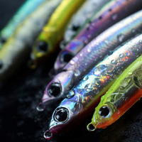 Leurre de pêche artificiel LureStorm 50mm 65mm 65mm 75mm 90mm, leurres en plastique rigides de type crayon avec hameçon triple, coulant, pêche en eau profonde