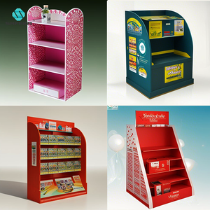 4 Lớp Sóng Bán Lẻ Hiển Thị Cửa Hàng Quảng Cáo In Ấn Giấy Hiển Thị Đứng Cho Snack Và Chips - Product Image 3