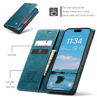 Étui de téléphone magnétique à rabat pour 17/16/15/14 Pro/Pro Max avec logo personnalisable, protection RFID et porte-cartes