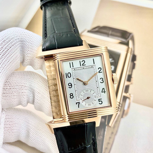 Designer <b>Mechanical</b> <b>Watch</b> Reverso Reversible Dual-time Zone Waterproof Automatic <b>Mechanical</b> square <b>Watch</b> - Product Image 1