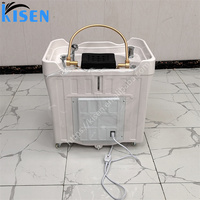Kisen cheveux noirs tête de lavage thérapie vapeur SPA pas de plomberie Portable shampooing bassin évier pour beauté lit salon meubles utilisation