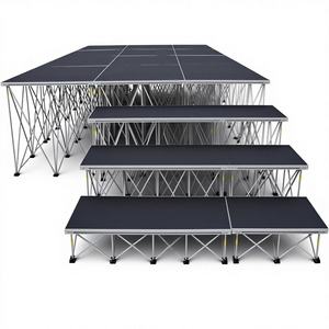 Выгодная по цене алюминиевая сценическая платформа и ферменная система для концертов на открытом воздухе и в помещениях с легкой установкой и разборной конструкцией - Product Image 5