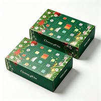 Boîte cadeau Ramadan personnalisée avec plateau, logo imprimé, faible MOQ, vente en gros, pour calendrier de l'avent de Noël, avec logo et taille personnalisés