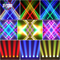 Projecteur LED Stroboscopique 5x60W à Activation Sonore et Contrôle DMX512 pour Éclairage de Scène et Événements en Boîte de Nuit