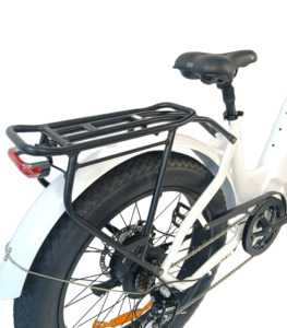 Sepeda Listrik QUEENE 48V500 Moonlight White dengan Rangka Aluminium Alloy, Model Step Thru - Product Image 4