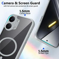 Funda magnética a prueba de golpes para Xiaomi Poco X8 Pro Max/X8 Pro/Redmi Turbo 5 MAX/Turbo 5 5G, cubierta trasera mate translúcida