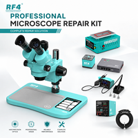 Station de réparation de téléphones professionnelle RF4 avec microscope stéréo trinoculaire, séparateur d'écran LCD Short Killer, caméra 4K et soudeuse à air chaud