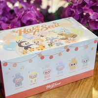 Offre Spéciale POP MART 100% Original LABUBU Have a Seat Blind Box Peluches Visage Vinyle Boîtes Mystères 1PC/6PC Modèle Poupée Porte-clés Sac