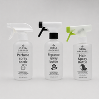 Bouteilles pulvérisatrices givrées transparentes personnalisées pour salons de coiffure, solutions de nettoyage, 250ML 300ML 500ML, emballage de pulvérisation moussante à gâchette