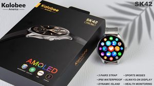 Sk42 감정 피로 감지 스마트워치 2024 패션 웨어러블 기기 AMOLED 요산 지질 스마트워치 - Product Image 5