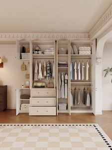 Viral Fitted <b>Wardrobe</b> with Dresser Rotan/French Style, Multi-Door Clothes Cupboard <b>for</b> Space-Maximizing Bedroom Organization - Product Image 3