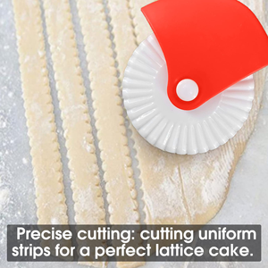 Creative PP Round Pastry Cutter <b>Wheel</b> Pizza Dough Roller Crimping Edge Dishwasher Safe Freezer Safe Baking Tool Perfect Pretzels - Product Image 4