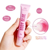 Colle corporelle portable 20g à marque privée, longue tenue, pour bijoux corporels et bijoux faciaux