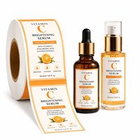 Étiquettes de luxe personnalisées, autocollants adhésifs, logo de marque, vinyle imperméable, étiquette d'emballage pour flacon cosmétique, impression d'étiquettes en feuille d'or