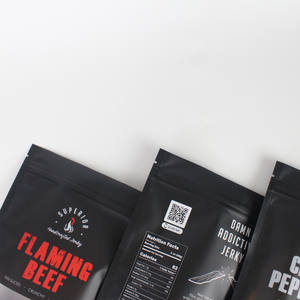 לוגו דיגיטלי מודפס מותאם אישית סטנד נייר פלסטיק שקיות אריזה אישית עם רוכסן - Product Image 4