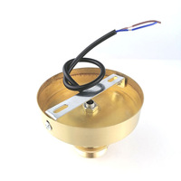 Base de lampe de plafond en cuivre E27, tête de lampe en céramique, base en laiton, support de lampe à montage en surface