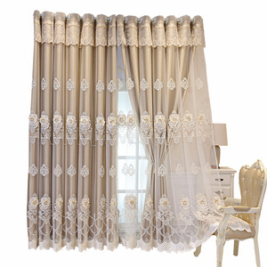 Atmosphère En Relief Brodé <span class=keywords><strong>Rideaux</strong></span> Moderne Simple Européen <span class=keywords><strong>Double</strong></span> Épaissi Ombrage Fini Salon Chambre De Luxe 10 - Product Image 6