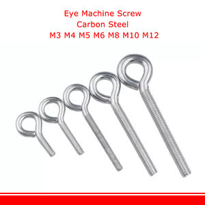 M3 M4 M5 M6 M8 M10 <span class=keywords><strong>M12</strong></span> Acier Galvanisé Mouton Oeil Vis Anneau <span class=keywords><strong>Crochet</strong></span> Anneau Suspendu Anneau Vis Boulon - Product Image 2