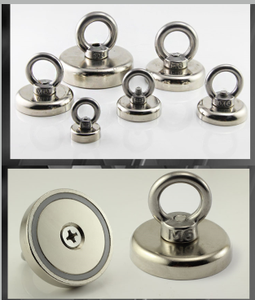 500lbs poderoso permanente <span class=keywords><strong>Super</strong></span> fuerte FishNeodymium Eyebolt 200kg de pescado imán - Product Image 5
