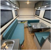 Caravane tout-terrain australienne avec camping-car pop-up en aluminium et remorque de salle de bain pour 4 personnes