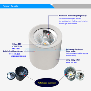 Plafonniers encastrés en aluminium moulé sous pression personnalisés, éclairage LED encastré au plafond, cadre de plafonnier <span class=keywords><strong>GU10</strong></span> - Product Image 4