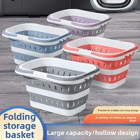 Panier à linge pliable multifonctionnel moderne et minimaliste, bac de rangement mural pour vêtements, idéal pour la salle de bain