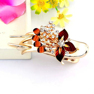 <b>Hot</b> Selling Popular Niche Design Temperament Flower Shaped Hair <b>Comb</b> Fashionable Women's Alloy Hair <b>Comb</b> Wholesale Jewelry - Product Image 5
