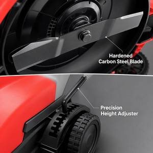 Cortacésped Inalámbrico de 20V y 600W, Recortadora de Césped Eléctrica, Cortadora de Césped Manual sin Escobillas con Altura de Corte Ajustable para Jardín Doméstico - Product Image 3