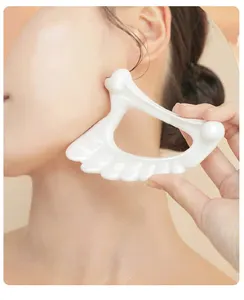 인기있는 윙 모양 휴대용 세라믹 Guasha 얼굴 마사지 다른 마사지 제품