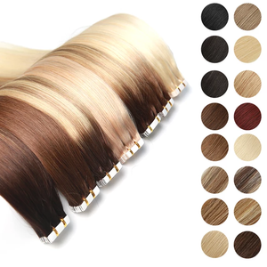 เทปต่อผมสีแดงขิงแบบออมเบร ผสมสีบาลายาจ ผมแท้จากรัสเซีย ไม่หลุดร่วง ไม่พันกัน เพื่อความงาม - Product Image 1