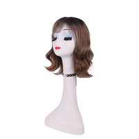 Perruques synthétiques en fibre haute température pour cosplay et mode, pour filles, usage quotidien, perruque avec bandeau