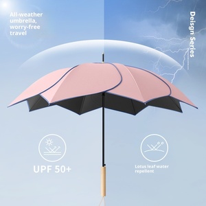 Paraguas de Varilla Recta con Mango Largo, Doble Propósito, Protección UV contra la Lluvia y el Sol, <span class=keywords><strong>Protector</strong></span> <span class=keywords><strong>Solar</strong></span> para Mujeres, Fabricantes - Product Image 3