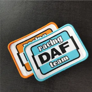 wholesale custom iron on clothing patches supplier 3D Embroidery patch personalized embroidery logo patches for clothes hat