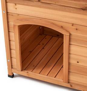 Açık süper su geçirmez dayanıklı ahşap köpek kulübesi 34 \ "geniş X 25 \" derin X 23 \ "yüksek küçük büyük köpekler bahçe köy çiftlik için - Product Image 5