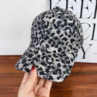 Nueva Gorra de Béisbol de 6 Paneles con Estampado de Leopardo Estilo Chica Moderna, Gorra de Sol Versátil Informal para Mujer, Primavera Verano, Protección UV, Poliéster