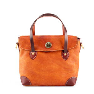 Genuine Leather Women's Tote <b>Bag</b> Vintage Style Magnetic Buckle Top-Grain Cowhide Horizontal Square Shoulder Crossbody <b>Bag</b> - Product Image 5