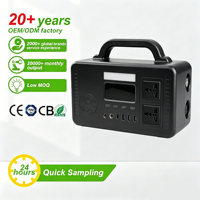Station d'alimentation portable LiFePO4 300W 294Wh, générateur solaire à onde sinusoïdale pure, onduleur MPPT, batterie d'urgence pour la maison et l'extérieur