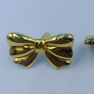 Bow Knot Furniture Handle Alloy Warm <b>Gold</b> European Style Wardrobe <b>Cabinet</b> <b>Knob</b> Hardware Accessory - Product Image 2