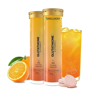 Wellbody OEM/ODM L-Glutathione nhãn hiệu riêng <span class=keywords><strong>vitamin</strong></span> C bổ sung L-Glutathione viên sủi bọt - Product Image 1