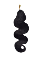 Extensions de cheveux en fibre protéinée ondulée pour tissage au crochet, trame simple, permanentées, pour toutes les couleurs, 14-20 pouces, 50-60g