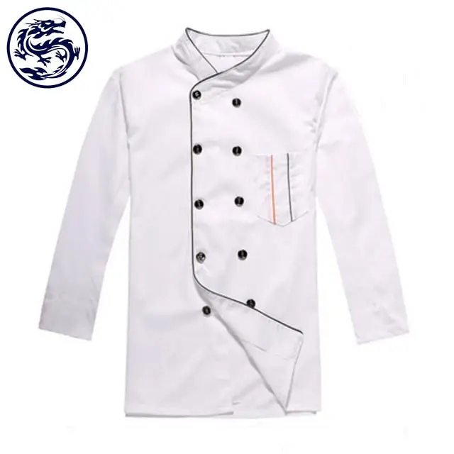 OEM Custom ize All Custom Made Schnelle Lieferung BSCI Seder Chef Uniform Jacke Chef Küchen uniform Stoff