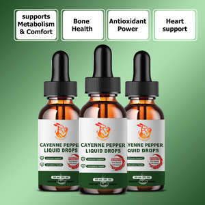 Premium Cayenne Pepper <b>Liquid</b> Drops Heart Health Circulation Metabolism Vitality Bone Antioxidant Support - Product Image 4