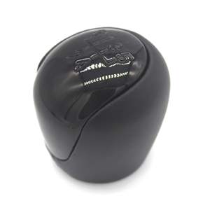 Poignée de levier de vitesses manuelle Hyundai Kia en cuir noir 5 vitesses Design ergonomique - Product Image 4