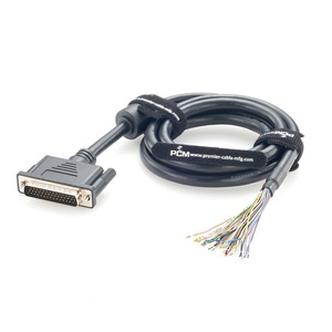 Kabel D-sub HD44 44 Pin Male ke Open End High Density UL20276 28AWG dengan Perlindungan EMI Inti Ferit untuk Otomasi Industri - Product Image 4