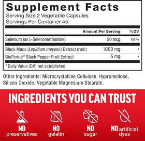 Bio Black <span class=keywords><strong>Maca</strong></span> Wurzel kapsel OEM/ODM Handelsmarke mit Ashwagandha Health Energy Supplement für Männer - Product Image 5