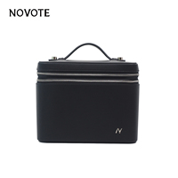 NOVOTE Trousse de Maquillage et Organisateur de Voyage en Cuir Imperméable à Fermeture Éclair, Tendance et Très Vendue, Personnalisable pour le Rangement des Cosmétiques