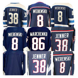 卸売格安 2026年新作 トップステッチ アイスホッケー ジャージー オーバルト・コロンバス 8 ウェレンスキー 38 ジェナー 86 マルチェンコ カスタム受付 - Product Image 1