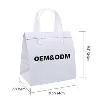 Sac isotherme jetable personnalisé avec logo pour la livraison de repas et les courses, idéal pour les aliments chauds et froids