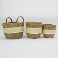 Paniers de rangement en corde de paille tissée, cordage de paille personnalisé de haute qualité, offre spéciale